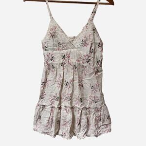 White and pink floral